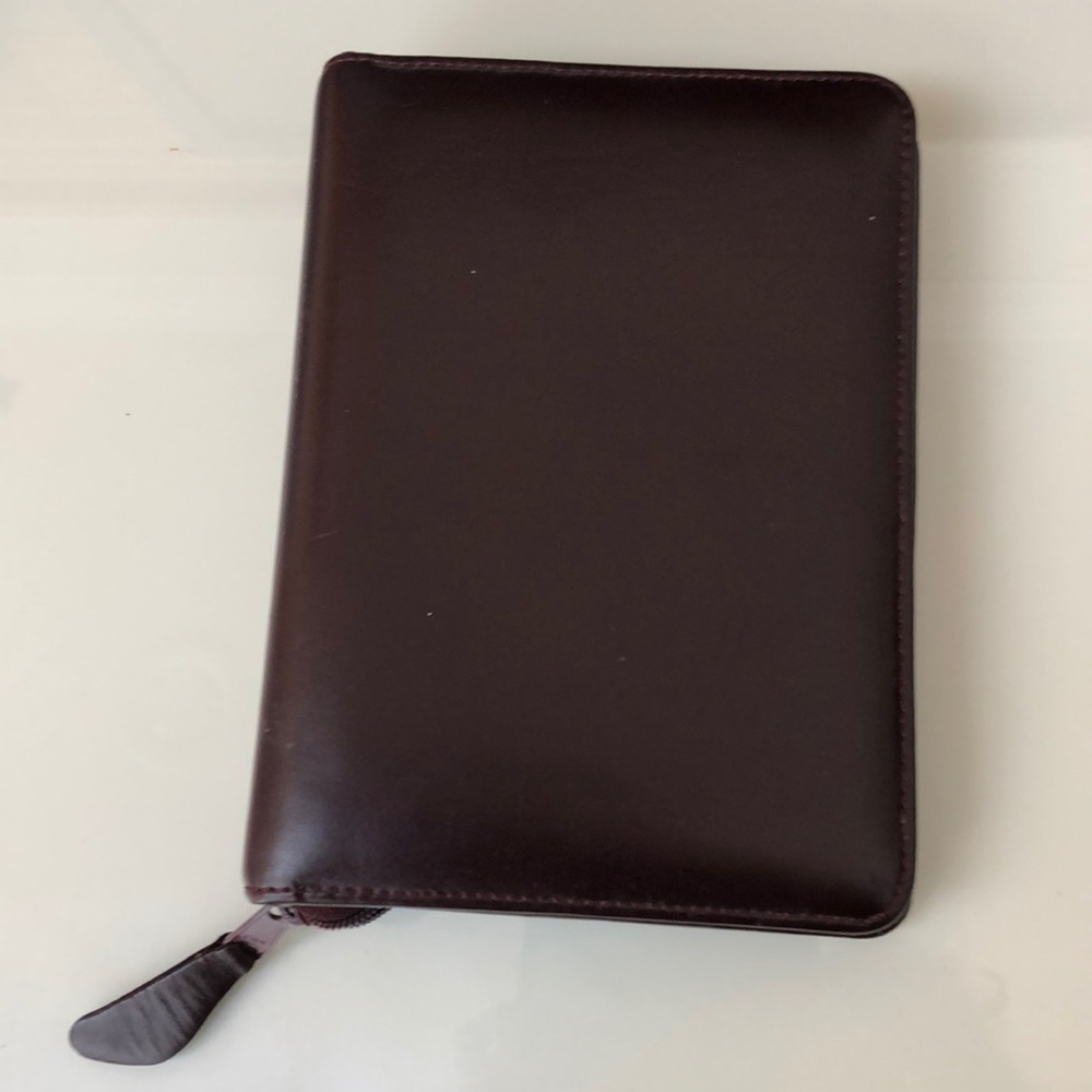 Franklin Planner Leather Binder burgundy